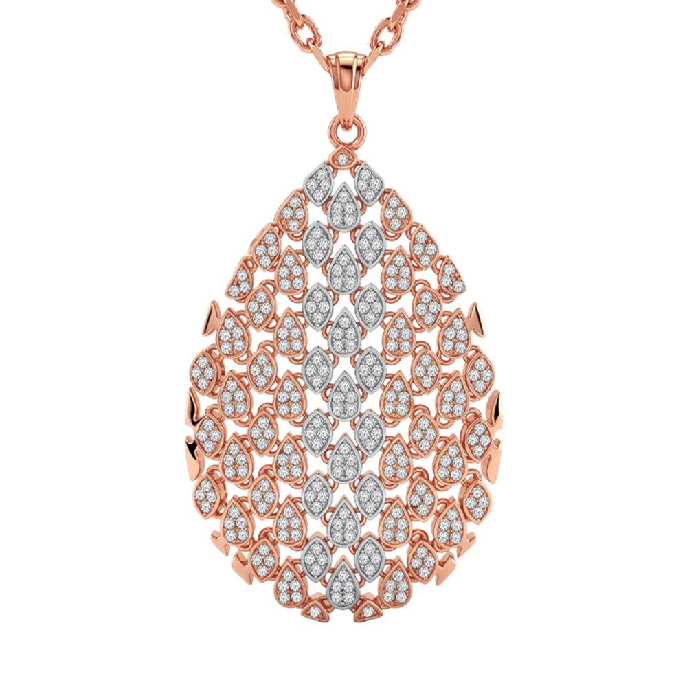 925 Silver Dual Tone Mermaid Gleam Silver Pendant With Link Chain|Necklace To Gift Women & Girls | With Certificate : TLPD0115