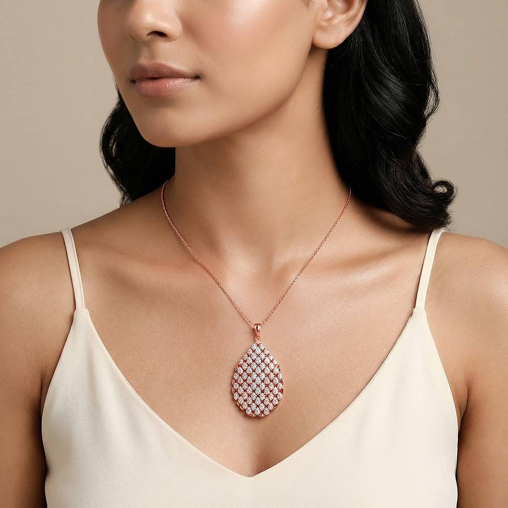 925 Silver Dual Tone Mermaid Gleam Silver Pendant With Link Chain|Necklace To Gift Women & Girls | With Certificate : TLPD0115
