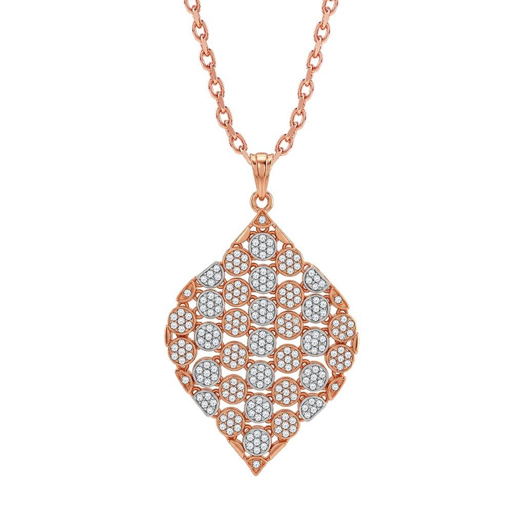 925 Silver Dual Tone Celeste Grove Silver Pendant With Link Chain|Necklace To Gift Women & Girls | With Certificate : TLPD0120