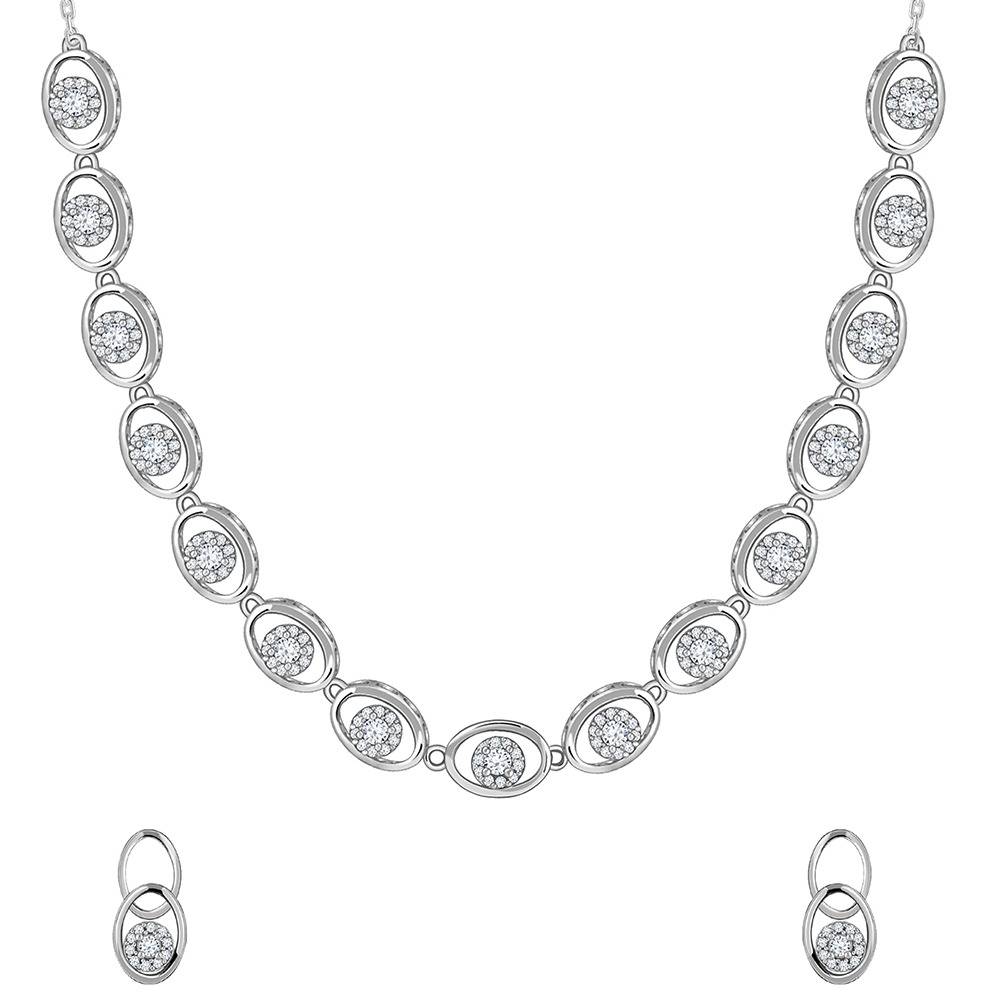 925 Silver Charming Oval Set|Gifts For Women And Girls | With Certificate Of Authenticity And 925 Stamp | 6 : TLPD0127TLER0201