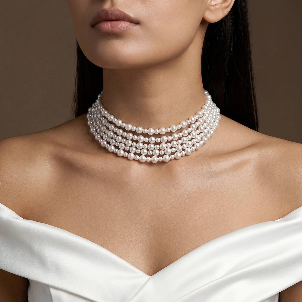 925 Silver Doris Pearl Necklace|Pendant To Gift Women & Girls | With Certificate Of Authenticity And 925 Stamp | 6  : TLPD0144