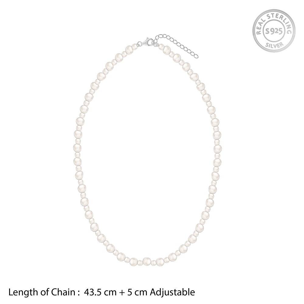 925 Silver Ana De Armas Pearl Necklace|Pendant To Gift Women & Girls | With Certificate Of Authenticity And 925 Sta : TLPD0145