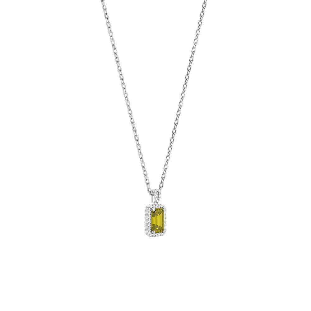 925 Silver Soleil Frame Pendant With Link Chain|Necklace To Gift Women & Girls | With Certificate Of Authenticity A : TLPD0196