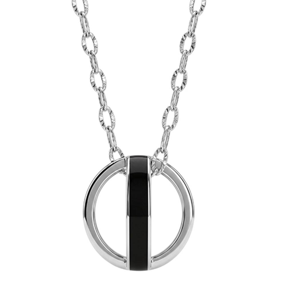 925 Silver Orbis Hoop Pendant With Link Chain|Necklace To Gift Women & Girls | With Certificate Of Authenticity And : TLPD0362