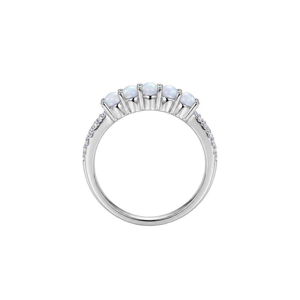 925 Silver Cabochon Ring, Fixed Size |Gifts For Women And Girls | With Certificate Of Authenticity And 925 Stamp | 6 : TLR0161