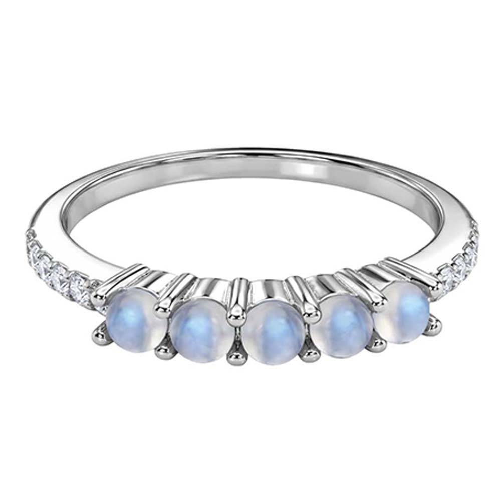 925 Silver Cabochon Ring, Fixed Size |Gifts For Women And Girls | With Certificate Of Authenticity And 925 Stamp | 6 : TLR0161