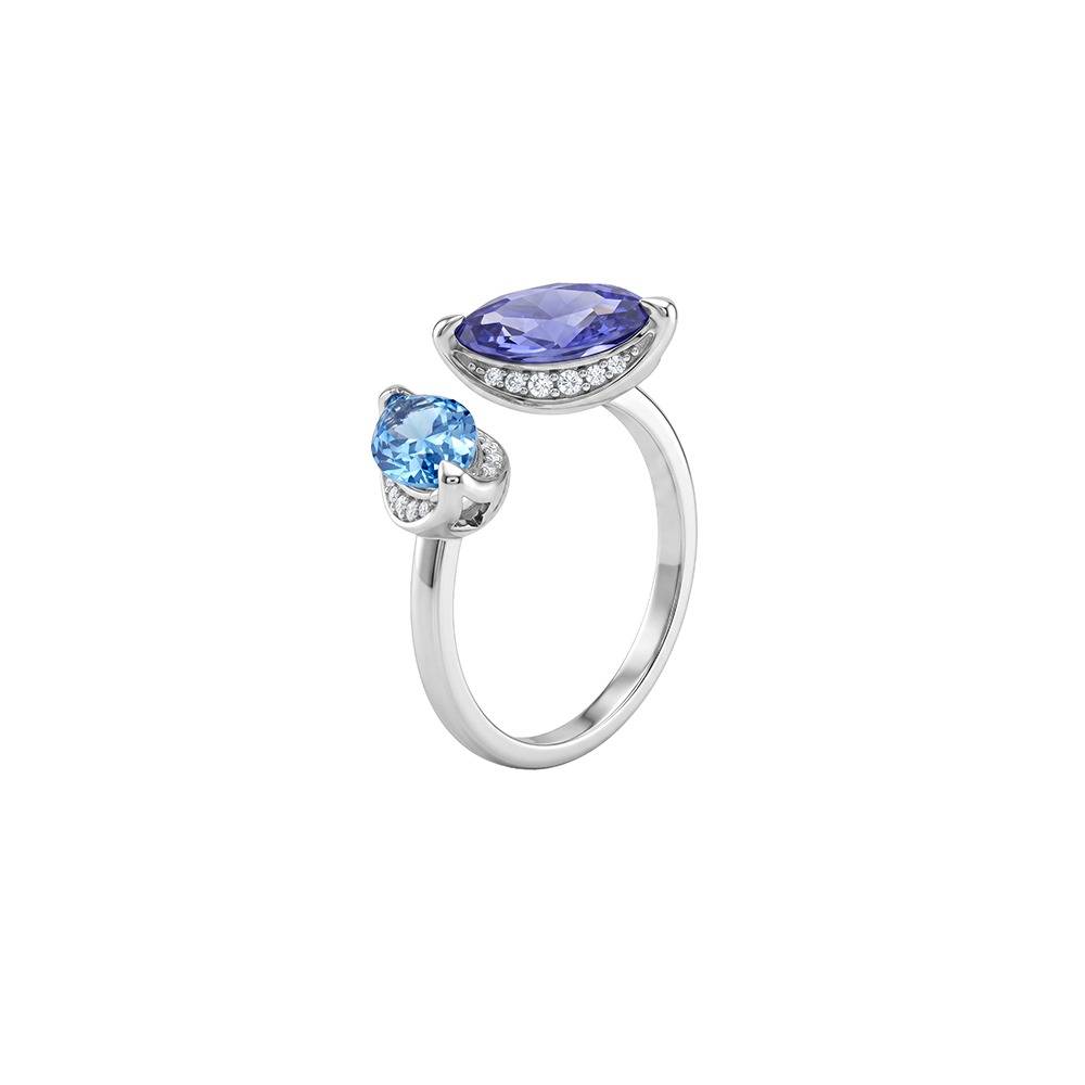 925 Silver Isis & Nephthys Bypass Ring, Adjustable |Gifts For Women And Girls | With Certificate Of Authenticity And : TLR0269