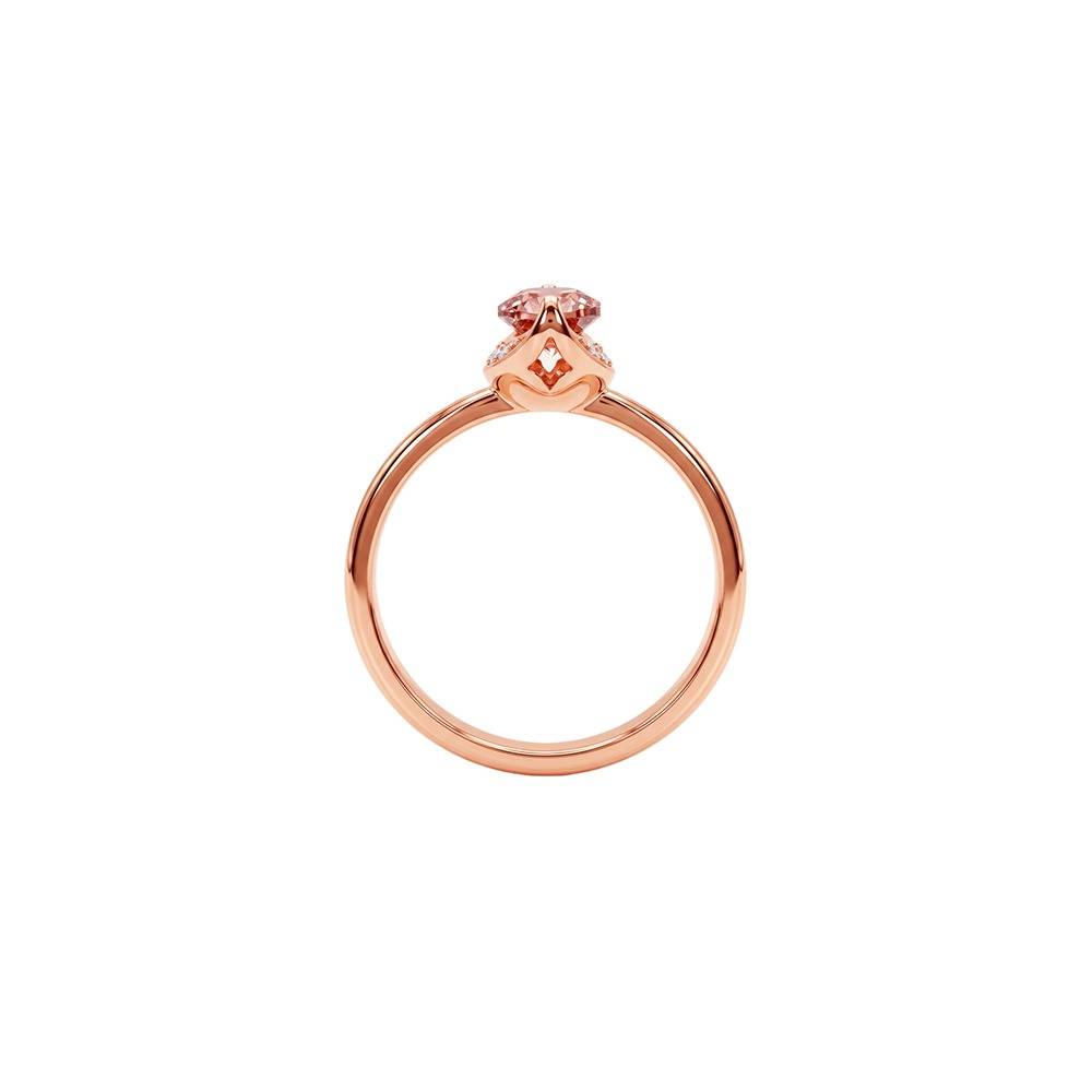 925 Silver Rose Gold Marquise Grace Ring, Fixed Size |Gifts For Women And Girls | With Certificate Of Authenticity A : TLR0271