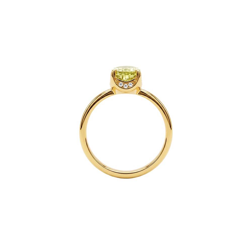 925 Silver Golden Citrine Glow Ring, Fixed Size |Gifts For Women And Girls | With Certificate Of Authenticity And 92 : TLR0272