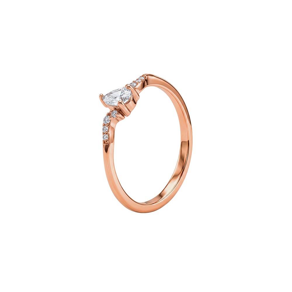 925 Silver Rose Gold Norse Ring, Fixed Size |Gifts For Women And Girls | With Certificate Of Authenticity And 925 St : TLR0273