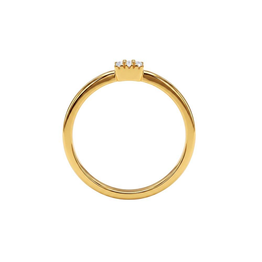 925 Silver Golden Special Occasion Ring, Fixed Size |Gifts For Women And Girls | With Certificate Of Authenticity An : TLR0283