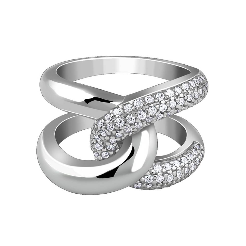 925 Silver Sparkling Twist Ring,Fixed Size, Indian -12|Gifts For Women And Girls | With Certificate Of Authenticity A : TLR043