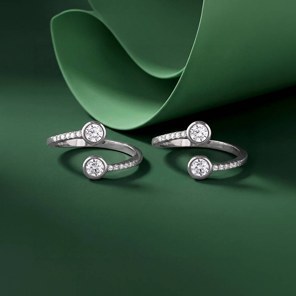 925 Silver Dhanya Toe Rings|Toe Rings For Women And Girls | With Certificate Of Authenticity And 925 Stamp | 6 Month : TLTR014