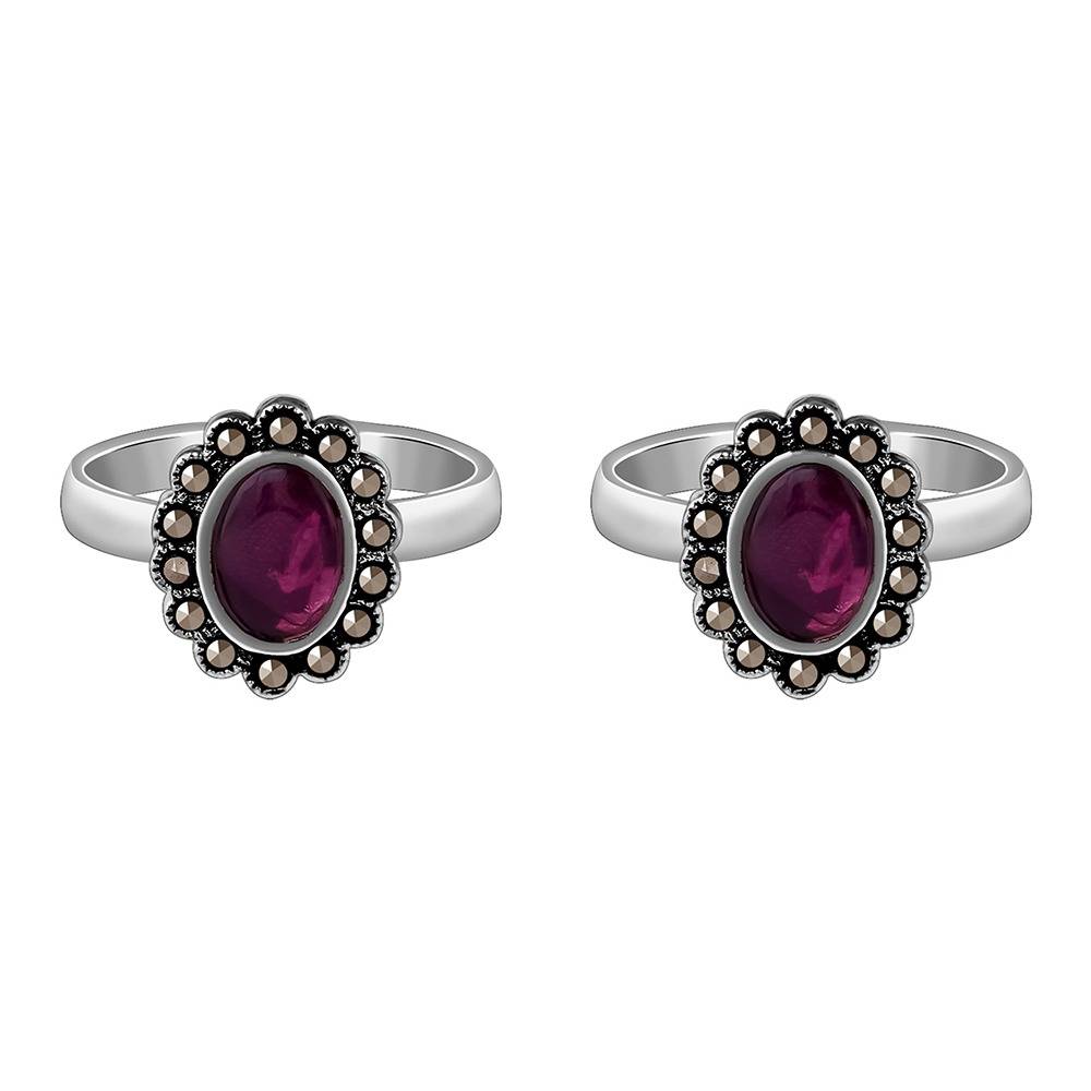 Oxidised Silver Saira Toe Rings|Gifts For Women And Girls | With Certificate Of Authenticity And 925 Stamp | 6 Month : TLTR016