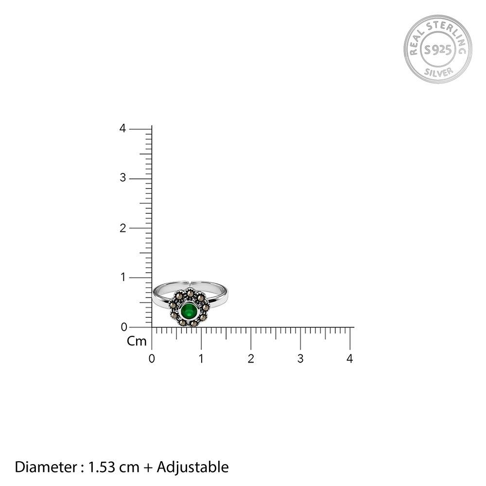Giva 925 Oxidised Silver Harini Toe Rings|Toe Rings For Women And Girls | With Certificate Of Authenticity And 925 S : TLTR033