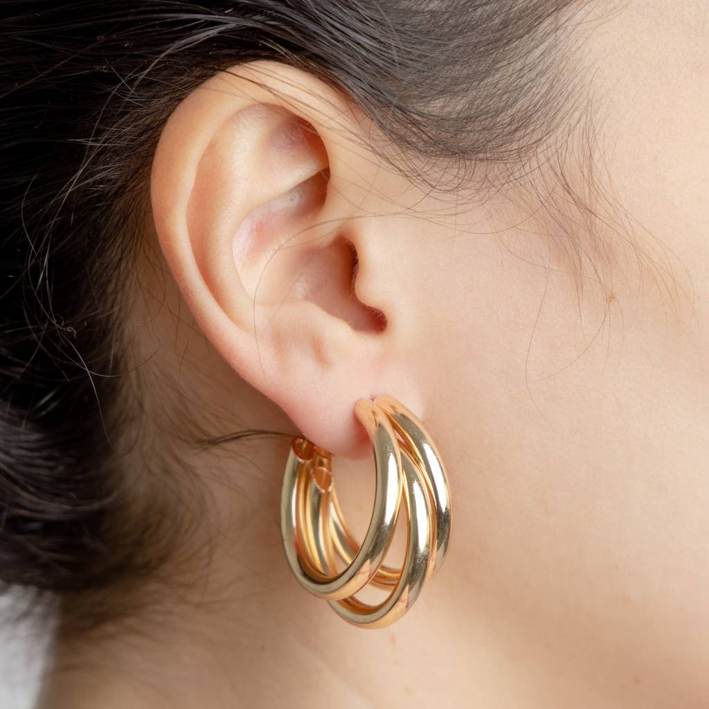 Triple Hoop Earrings : E111