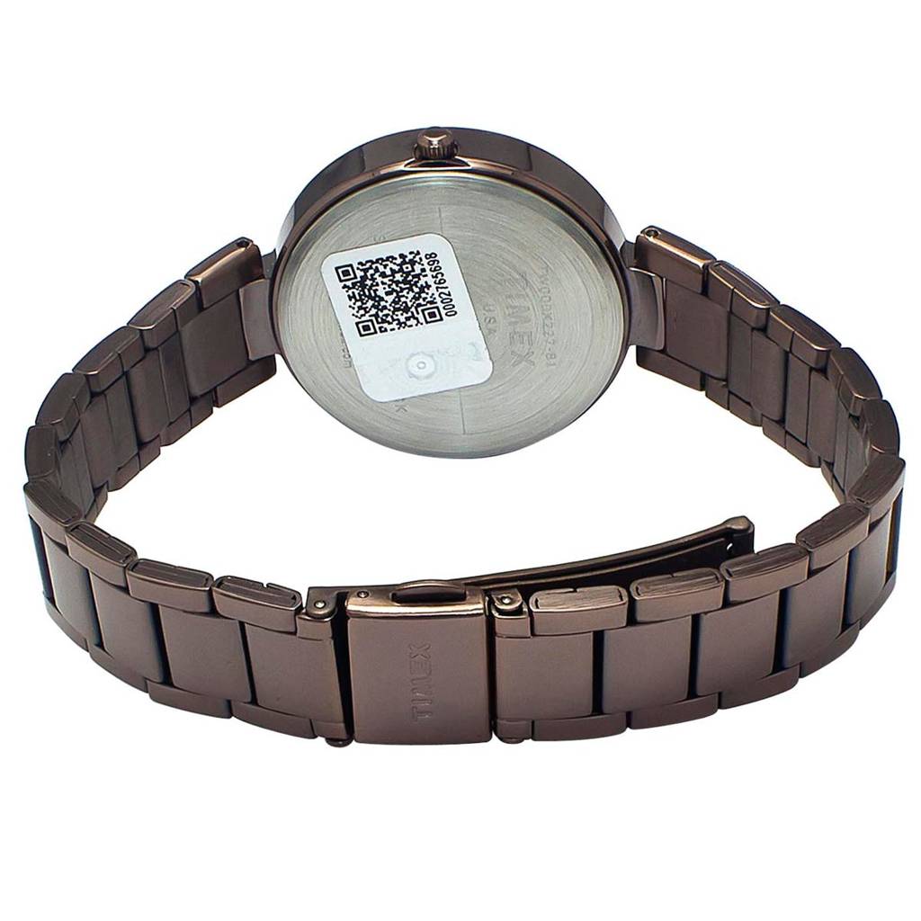 Timex Trendline Round 35Mm Brown Dial Analog Women Watch - Tw000X227 : TW000X227