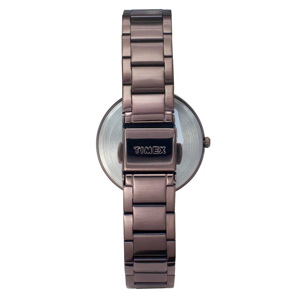 Timex Trendline Round 35Mm Brown Dial Analog Women Watch - Tw000X227 : TW000X227