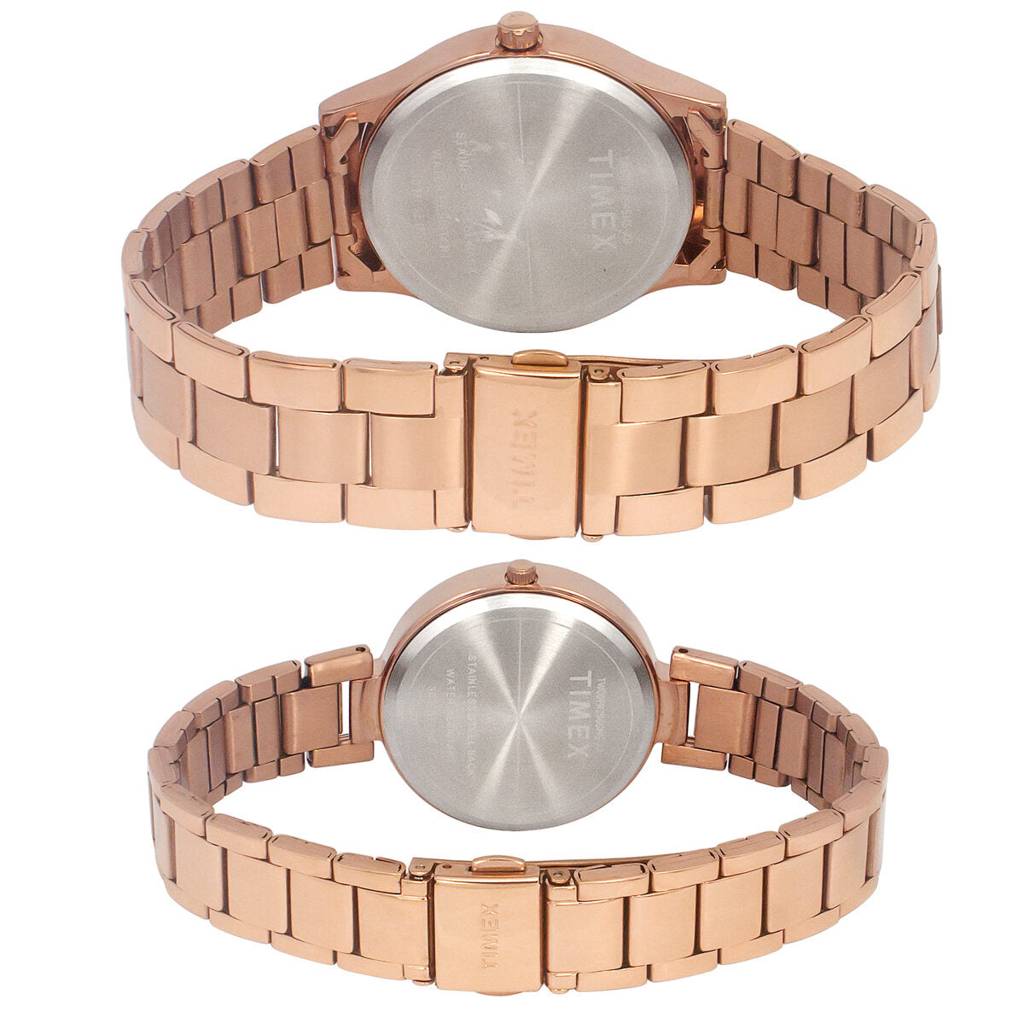Timex Trendline Round 42Mm Analog Pair Watch - Tw00Pr294 : TW00PR294