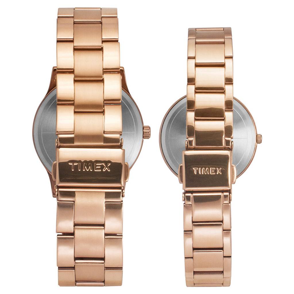 Timex Trendline Round 42Mm Analog Pair Watch - Tw00Pr294 : TW00PR294