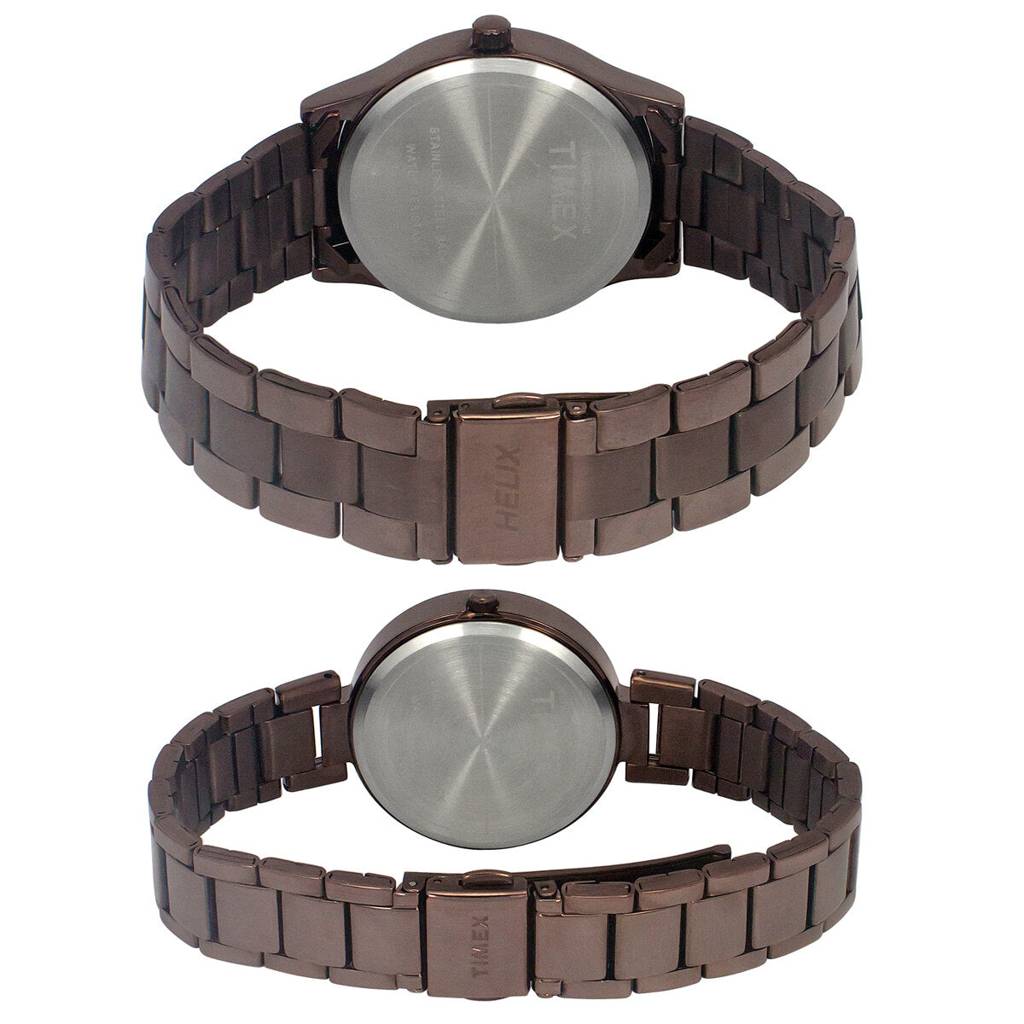 Timex Trendline Round 42Mm Analog Pair Watch - Tw00Pr294 : TW00PR295