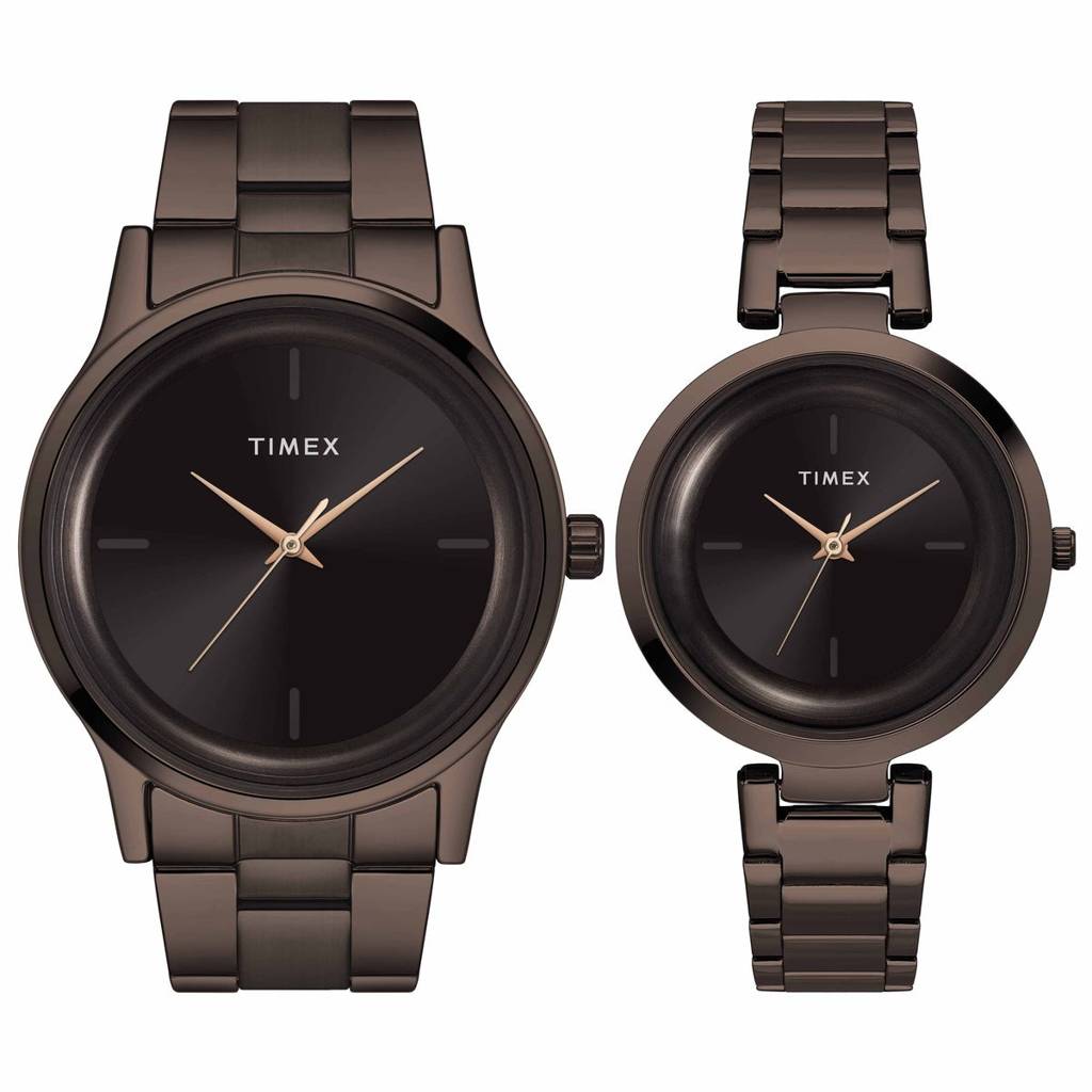 Timex Trendline Round 42Mm Analog Pair Watch - Tw00Pr294 : TW00PR295