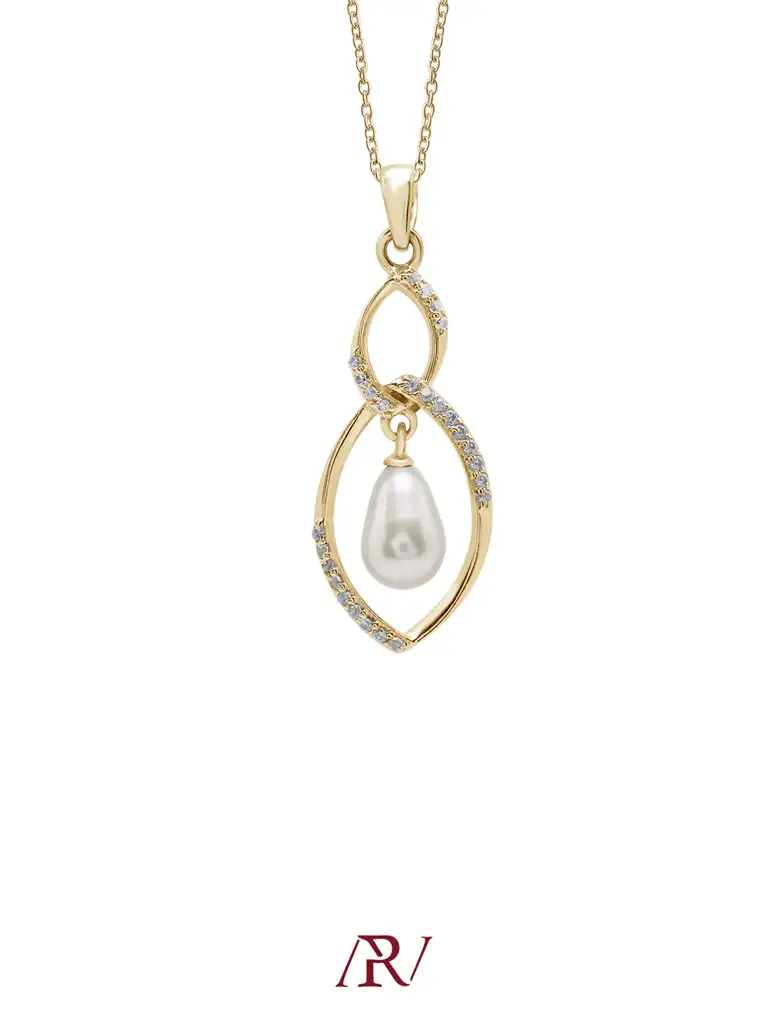 Twisty Twilight Pearl Necklace : ARV-NK-022
