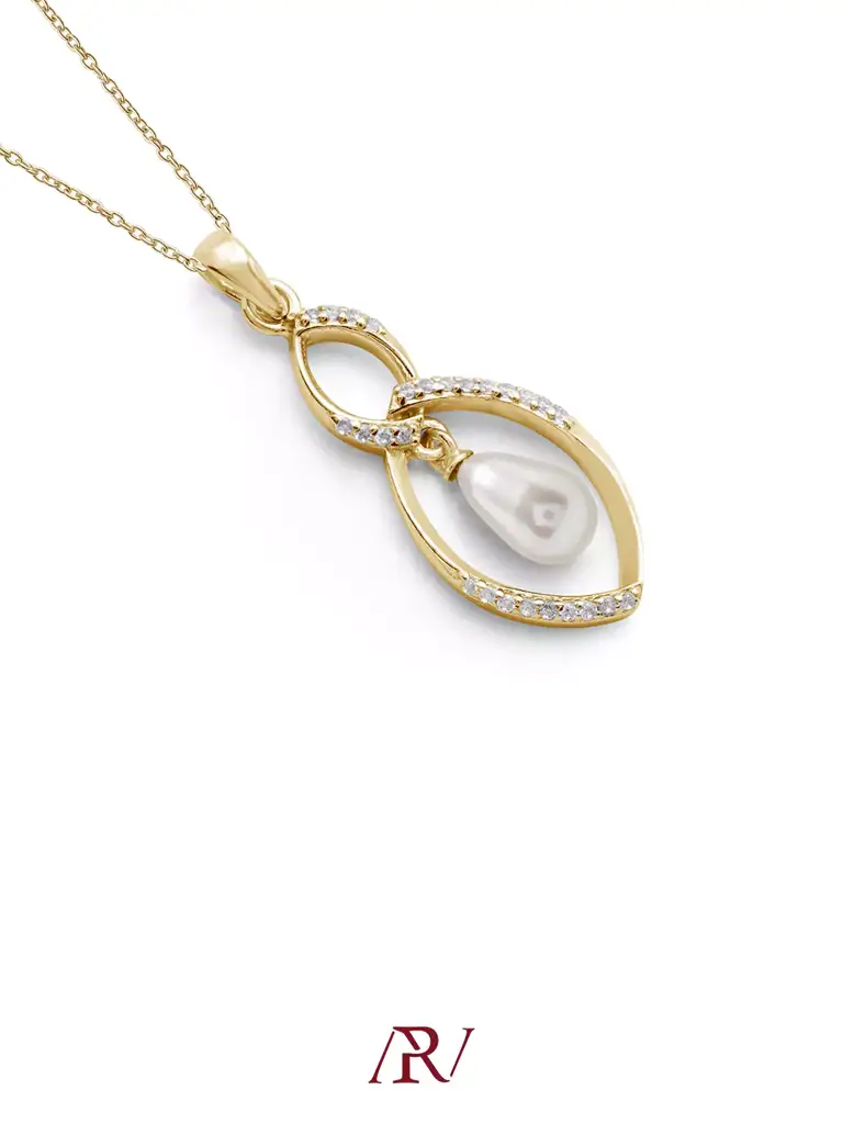 Twisty Twilight Pearl Necklace : ARV-NK-022