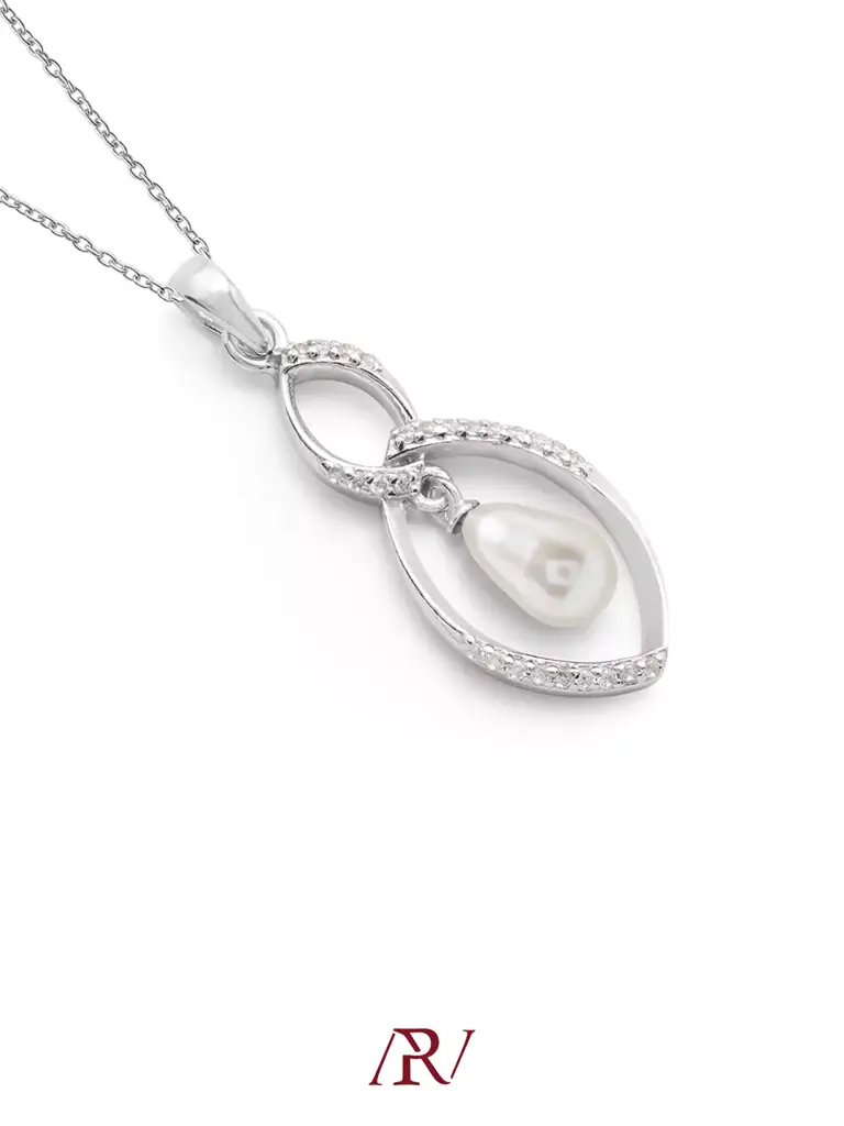 Twisty Twilight Pearl Necklace : ARV-NK-022