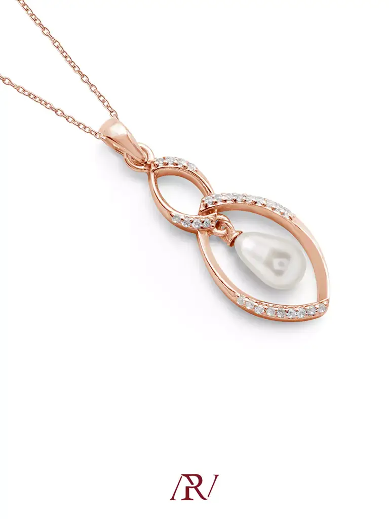 Twisty Twilight Pearl Necklace : ARV-NK-022