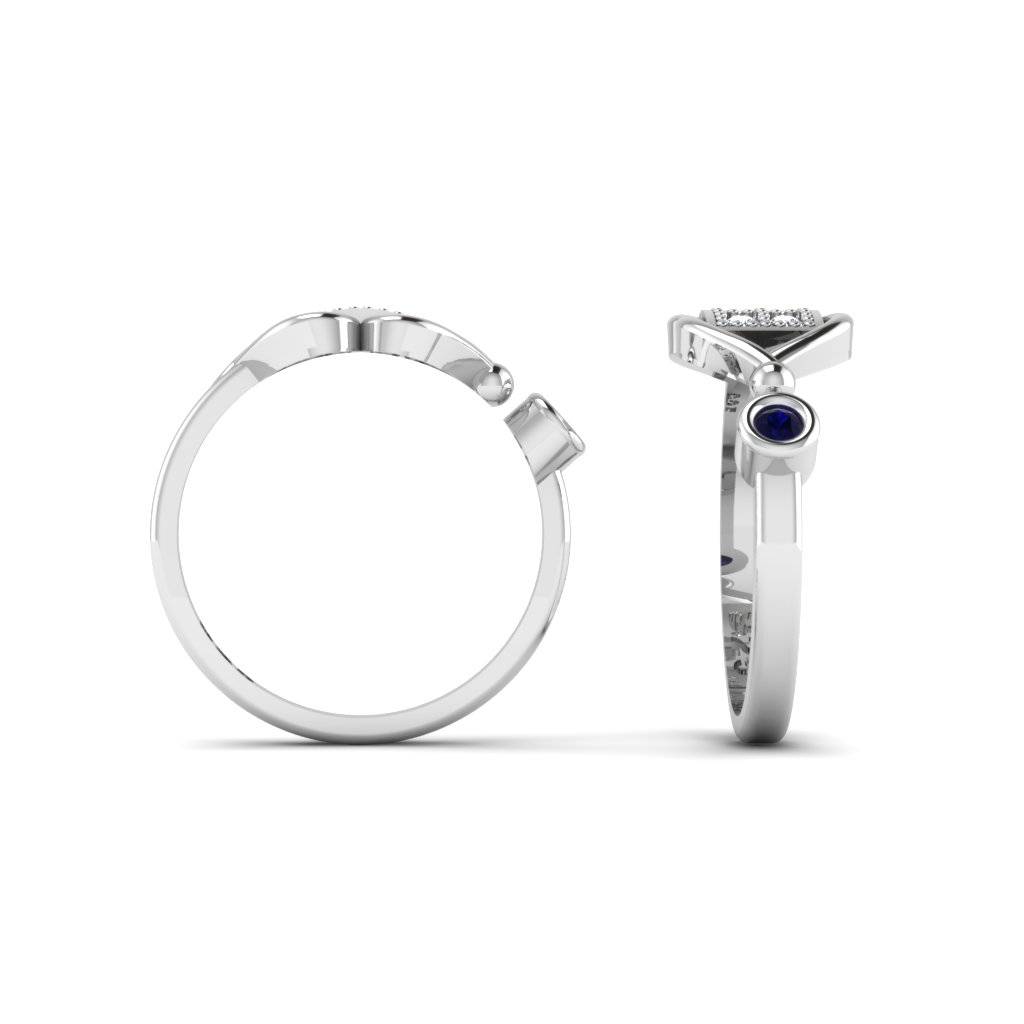 Iski Uski 925 Sterling Silver Zircon Toe Rings