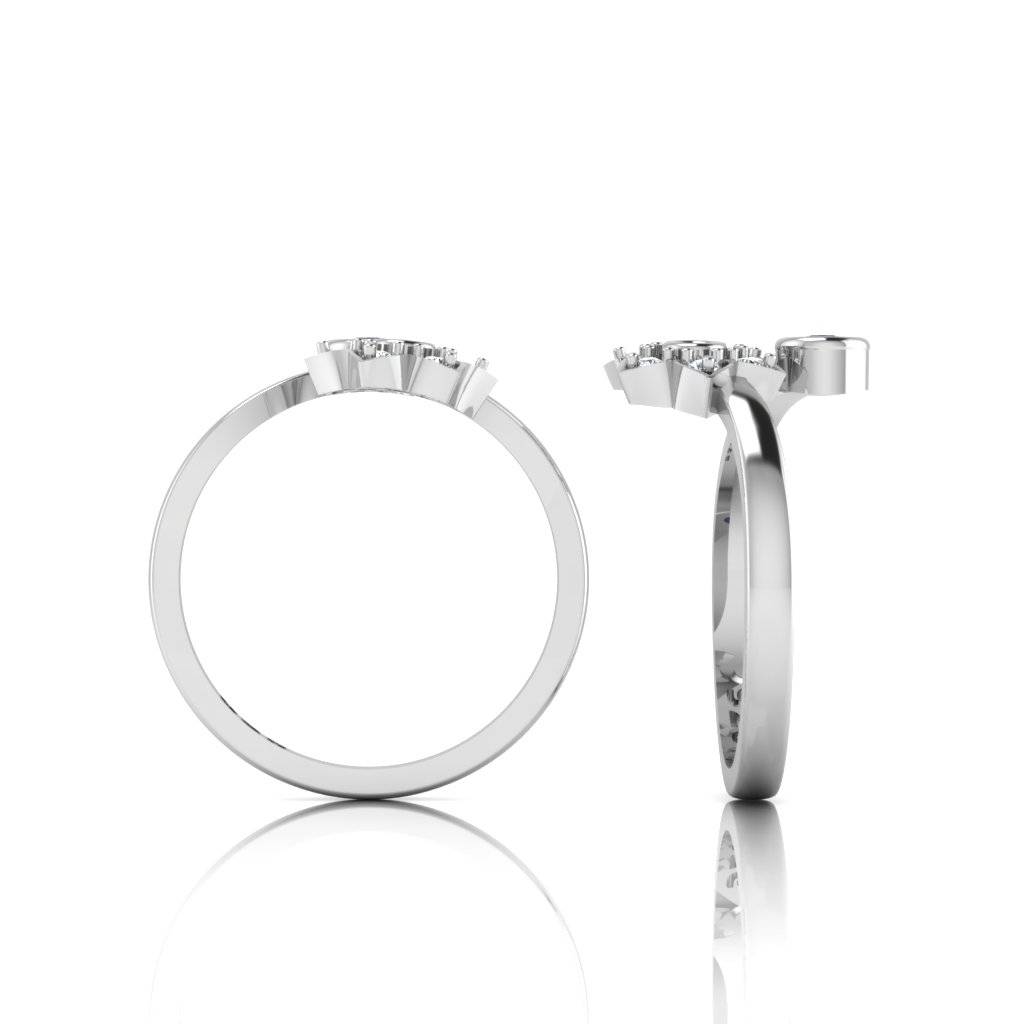 Iski Uski 925 Sterling Silver Red Zircon Toe Rings