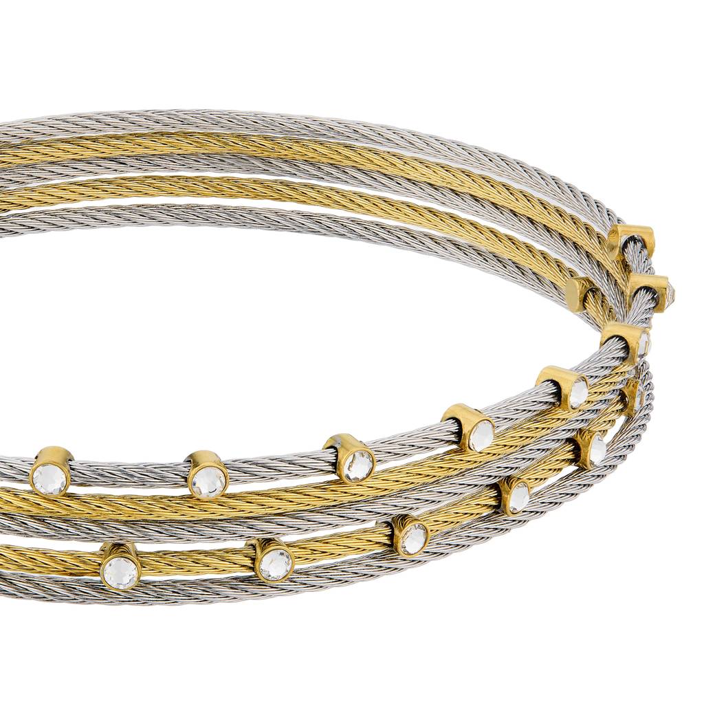 Guess Kalybe Yellow Gold & Silver Women'S Bracelet : UBB05387YGRHL