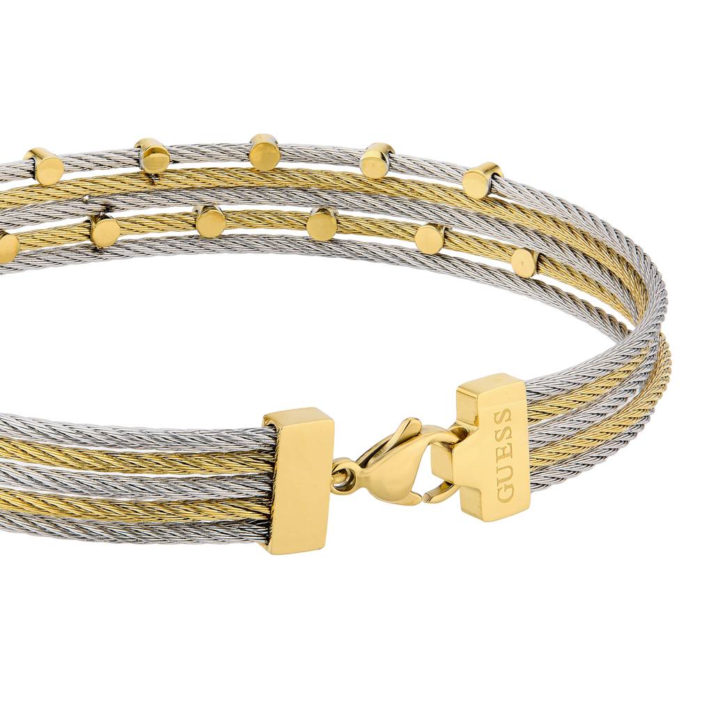 Guess Kalybe Yellow Gold & Silver Women'S Bracelet : UBB05387YGRHL