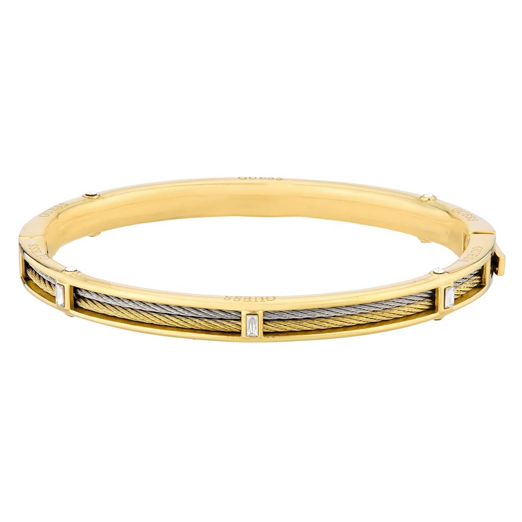 Guess Kalybe Yellow Gold Women'S Cuff Bracelet : UBB05390YGRHL