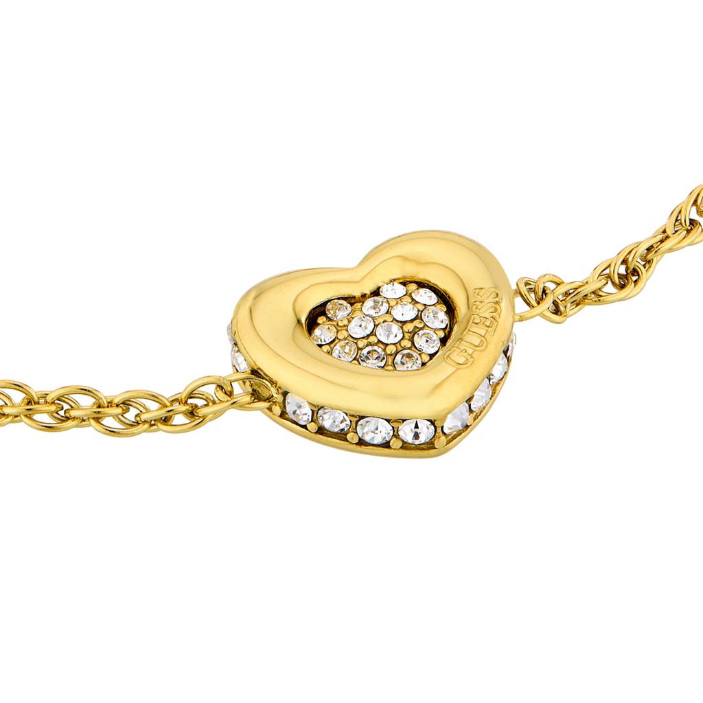 Guess L.O.V.E. Yellow Gold Women'S Bracelet : UBB05461YGL