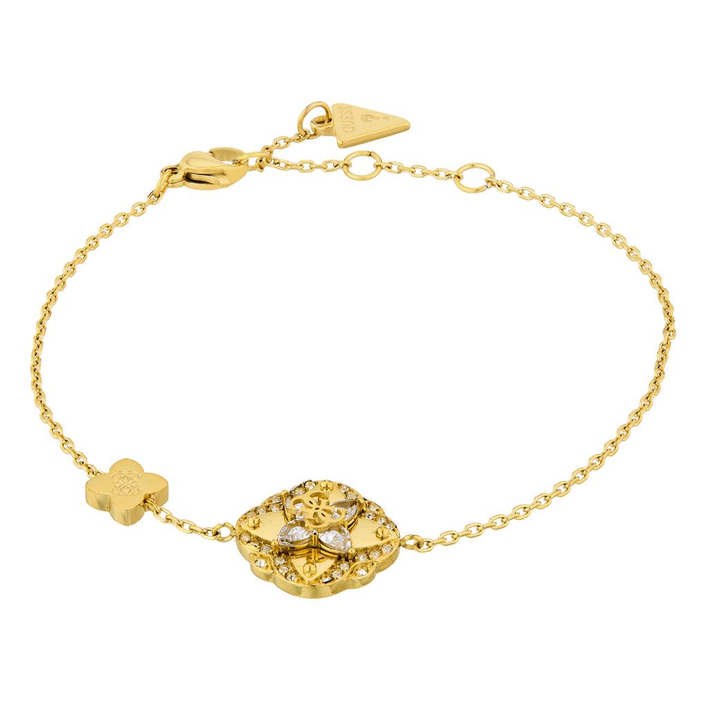 Guess Wild Flower Yellow Gold Charm Women'S Bracelet : UBB05503YGL
