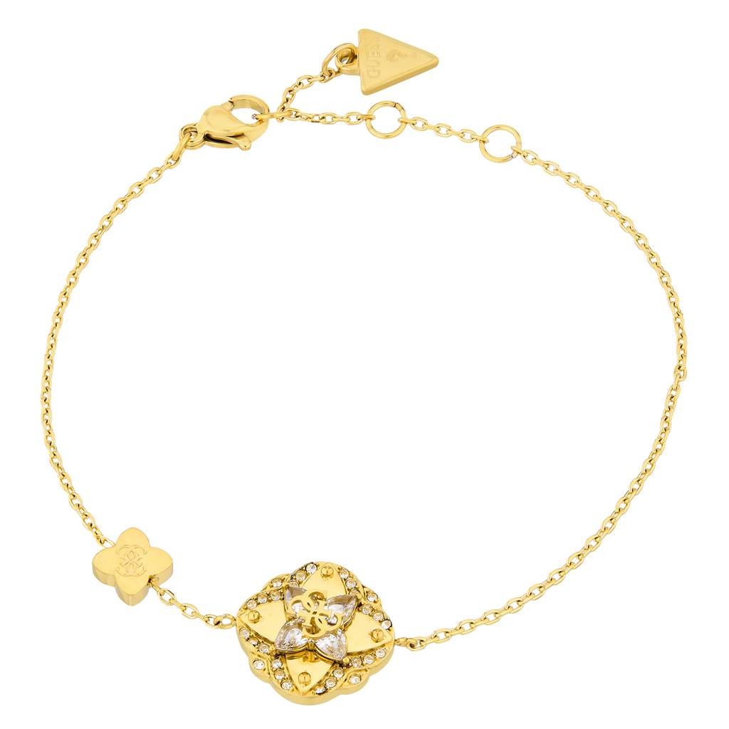 Guess Wild Flower Yellow Gold Charm Women'S Bracelet : UBB05503YGL