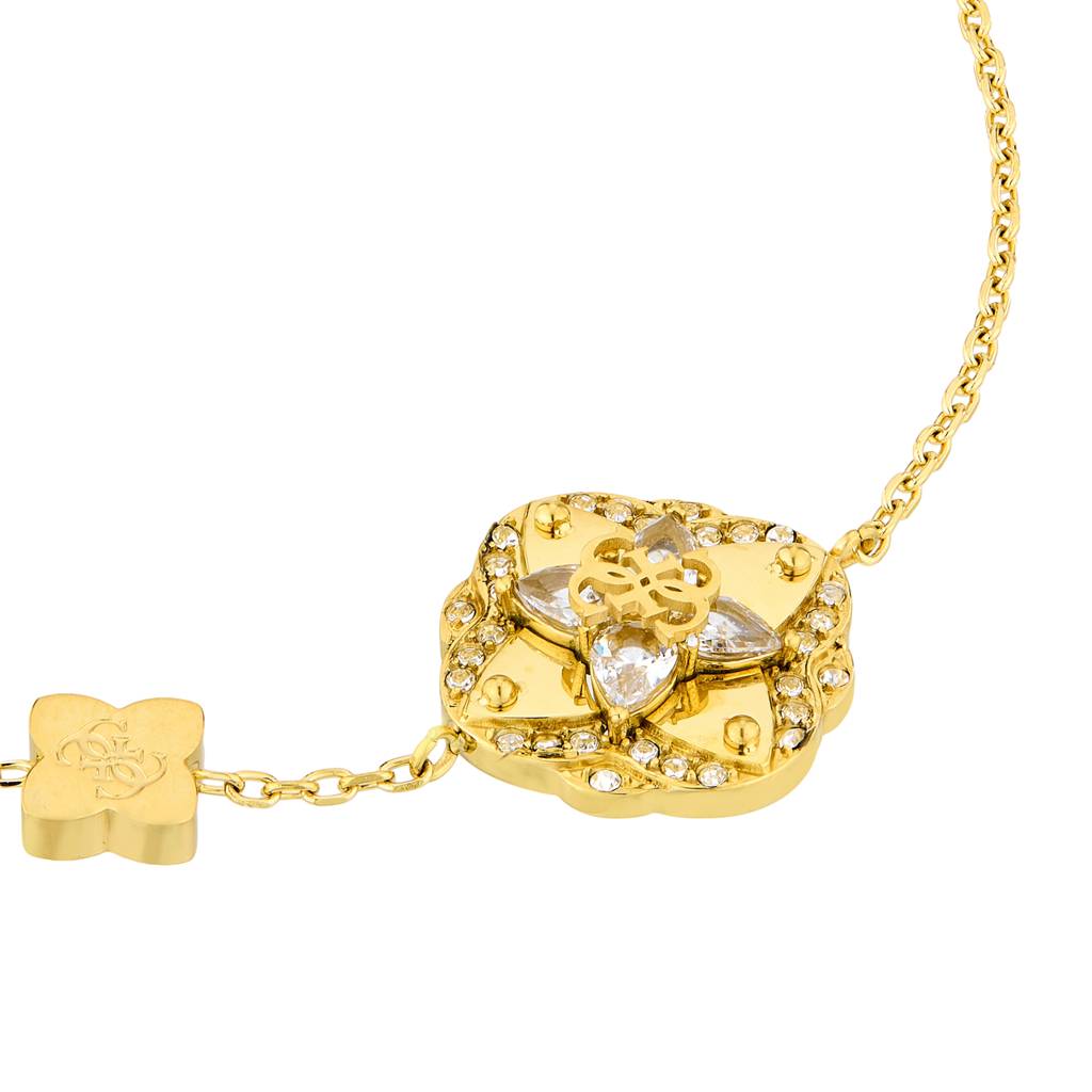 Guess Wild Flower Yellow Gold Charm Women'S Bracelet : UBB05503YGL