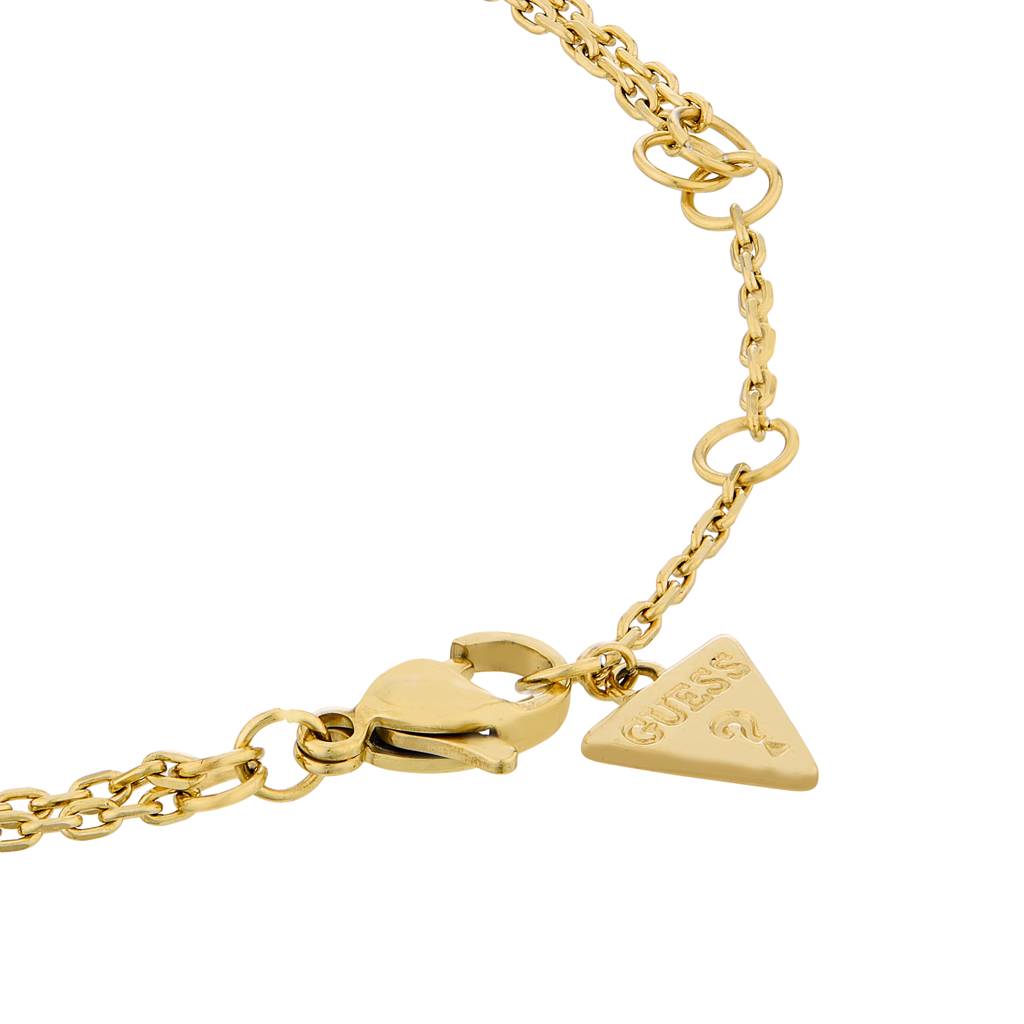 Guess Tiny Pearly Yellow Gold Weave Pearl Women'S Bracelet : UBB05512YGL