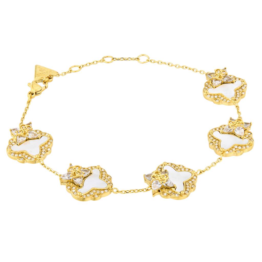Guess Wild Flower Yellow Gold Women'S Bracelet : UBB05582YGL