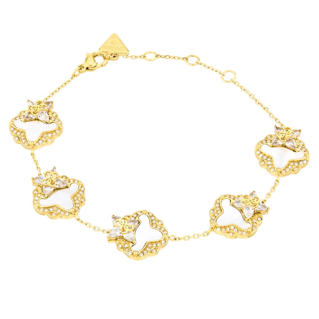 Guess Wild Flower Yellow Gold Women'S Bracelet : UBB05582YGL