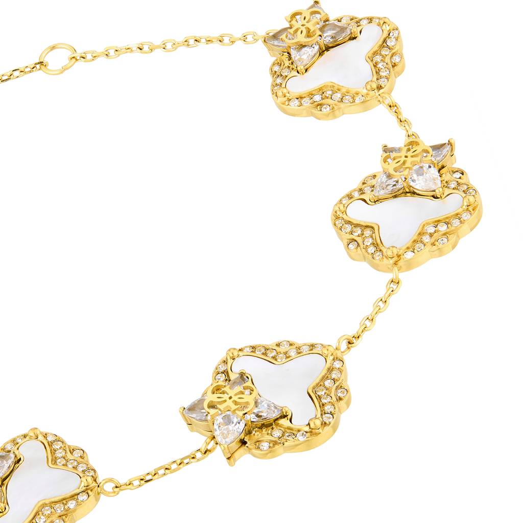 Guess Wild Flower Yellow Gold Women'S Bracelet : UBB05582YGL