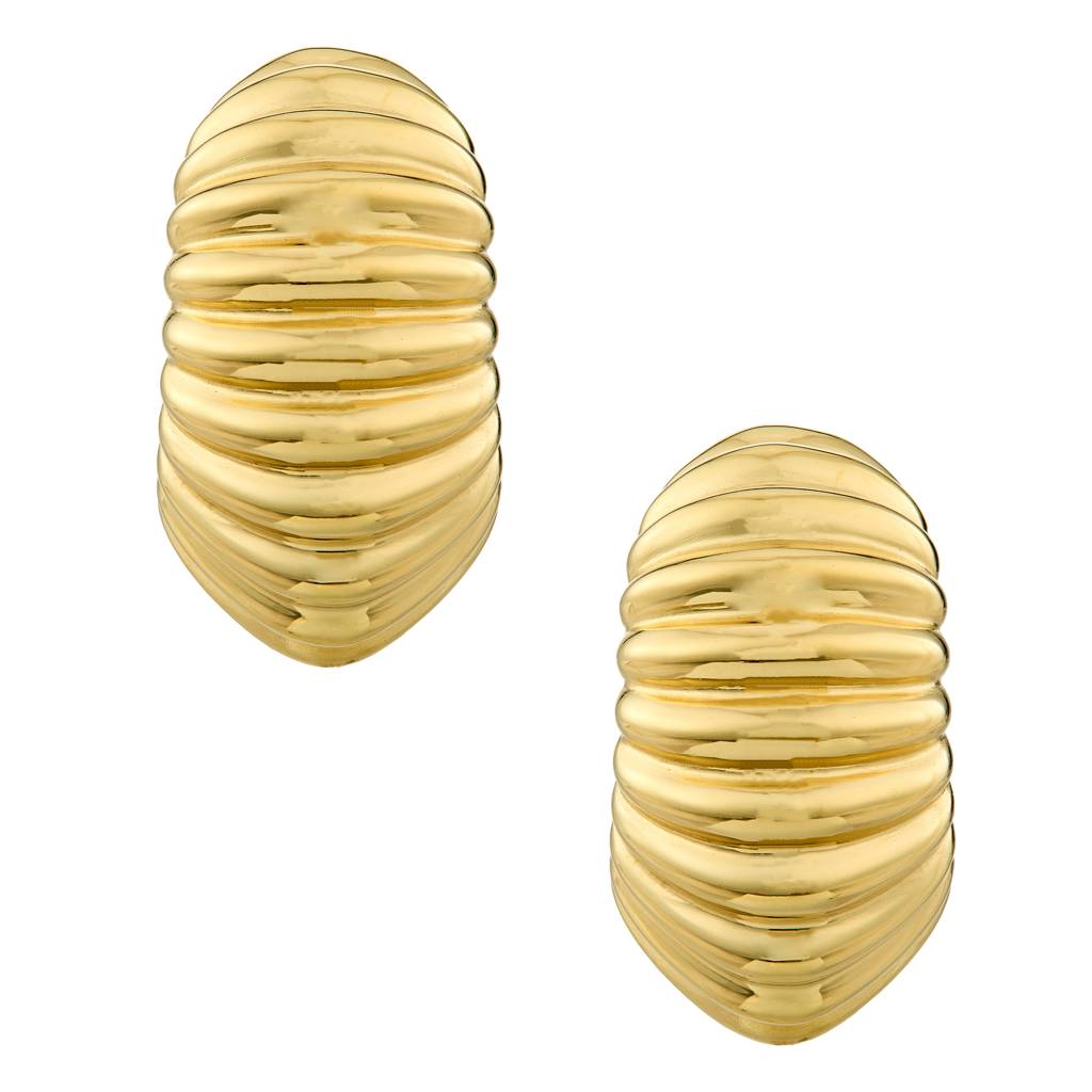 Guess Berbera Yellow Gold Women'S Half Hoop Earrings - Ube05337Yg : UBE05337YG
