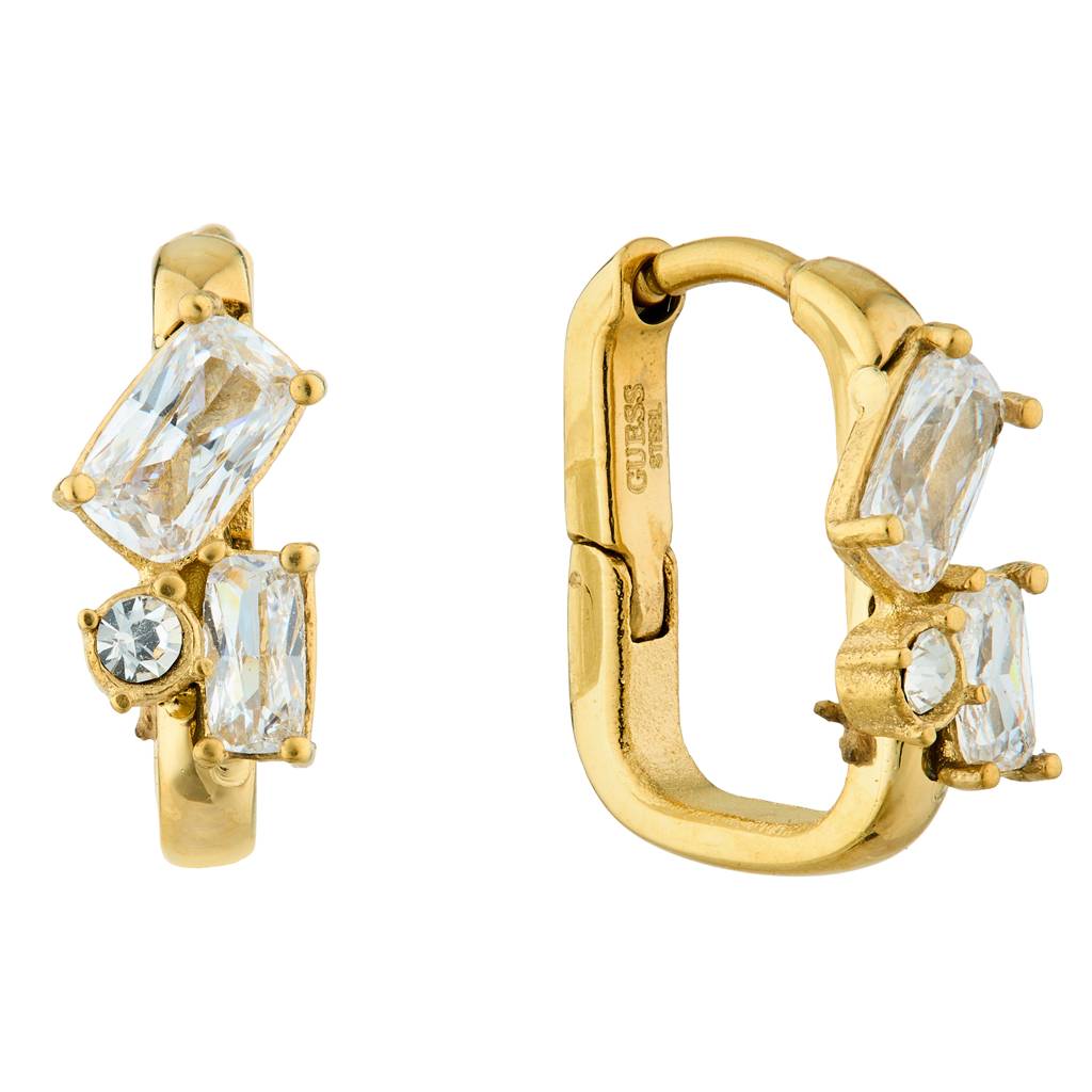 Guess Chandelier Yellow Gold Women'S Hoop Earrings - Ube05361Yg : UBE05361YG