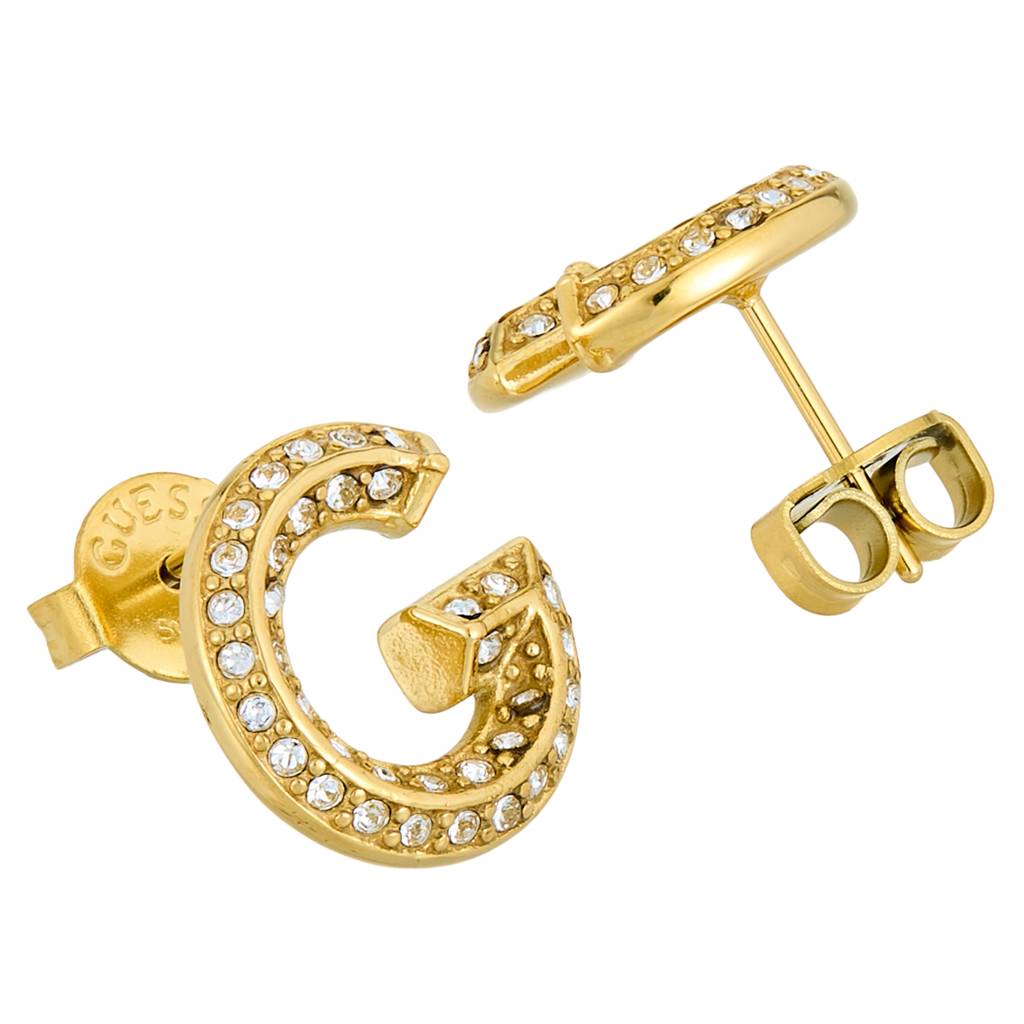 Guess G Crystal Yellow Gold Women'S Studs - Ube05443Yg : UBE05443YG