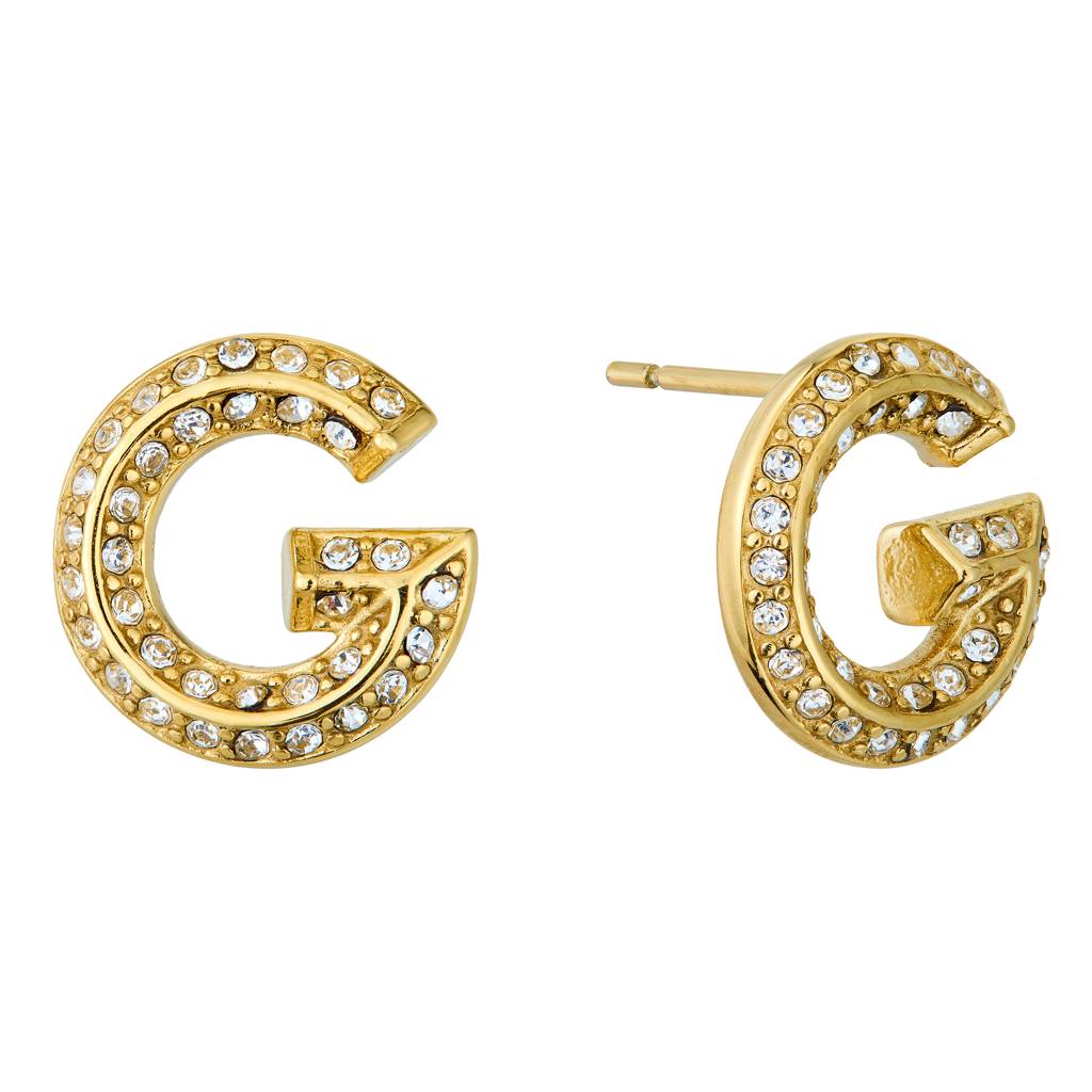 Guess G Crystal Yellow Gold Women'S Studs - Ube05443Yg : UBE05443YG