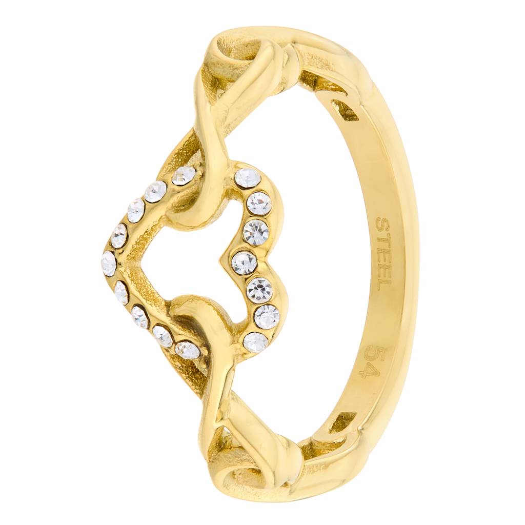 Guess L.O.V.E. Yellow Gold Women'S Ring | Guess L.O.V.E. Yellow Gold ...