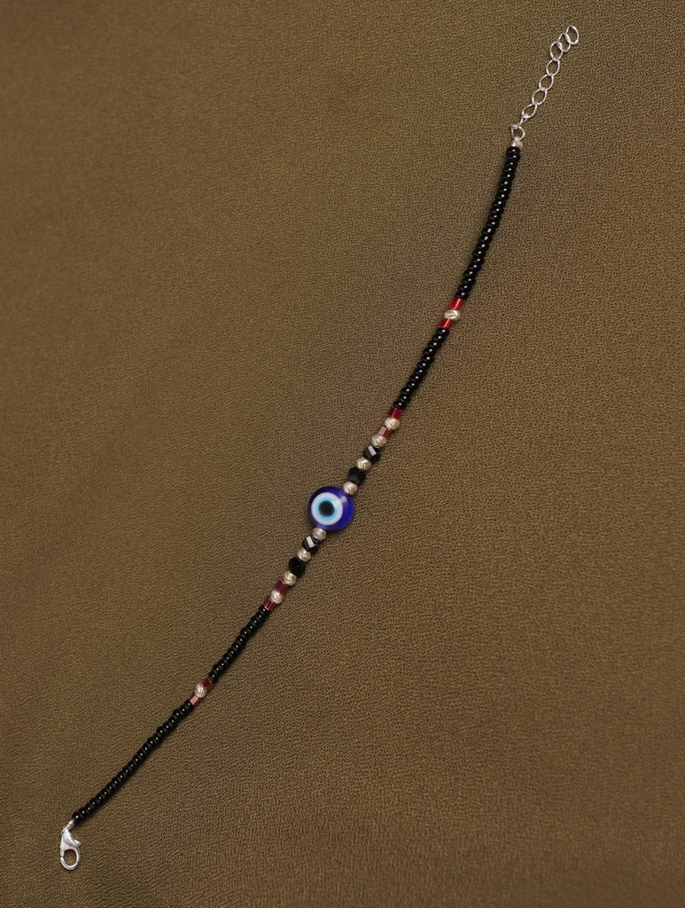 925 Sterling Silver Evil Eye Protection Bracelet : ARSBR173