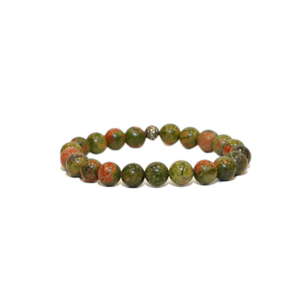 Unakite Healing Gemstone Bracelet : UNAKITE-BRACELET